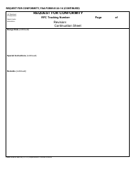 FAA Form 8120-10 Request for Conformity, Page 4