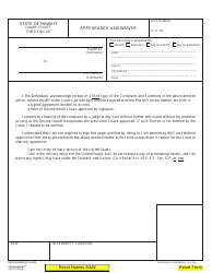 Document preview: Form 3F-P-264 Appearance and Waiver - Hawaii