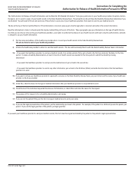 Form DOH-5173 Authorization for Release of Health Information Pursuant to Hipaa - New York, Page 2