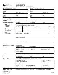 Claim Form for Lost or Damaged Domestic or International Shipments, Page 2