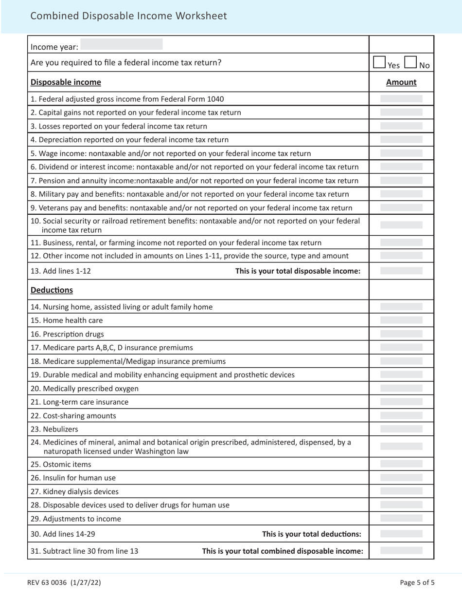 Form 63 0036 Fill Out Sign Online And Download Fillable Pdf Washington Templateroller 1752