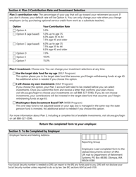 Form DRS MS133 Plan Enrollment (Member Information Form) - Washington, Page 2