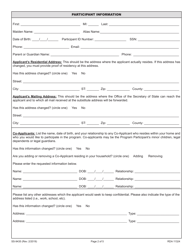 Form SS-9435 Notice of Change Form - Safe at Home Address Confidentiality Program - Tennessee, Page 2