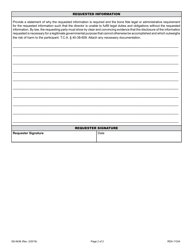 Form SS-9436 Request for Disclosure Form - Safe at Home Address Confidentiality Program - Tennessee, Page 2