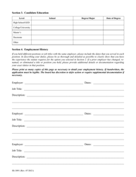Form SS-3091 Tennessee Highway Officials Certification Board Application for Certification - Tennessee, Page 2