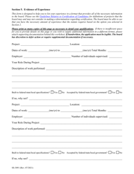 Form SS-3091 Tennessee Highway Officials Certification Board Application for Certification - Tennessee, Page 3