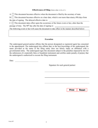 Form 207 Certificate of Formation - Limited Partnership - Texas, Page 7
