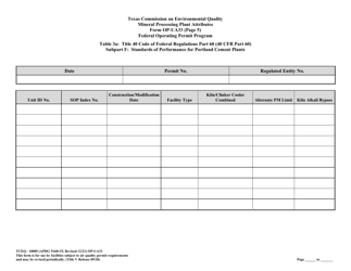 Form TCEQ-10085 (OP-UA33) Metallic Mineral Processing Plant Attributes - Texas, Page 21