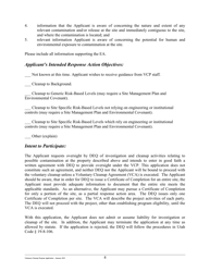 Application Form - Voluntary Cleanup Program - Utah, Page 4