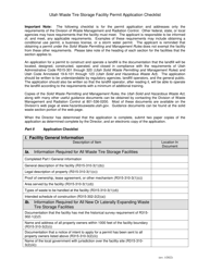Application for a Permit to Operate a Waste Tire Storage Facility - Utah, Page 4
