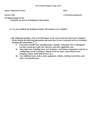 Request for a New Position From the Position Pool - Vermont, Page 4