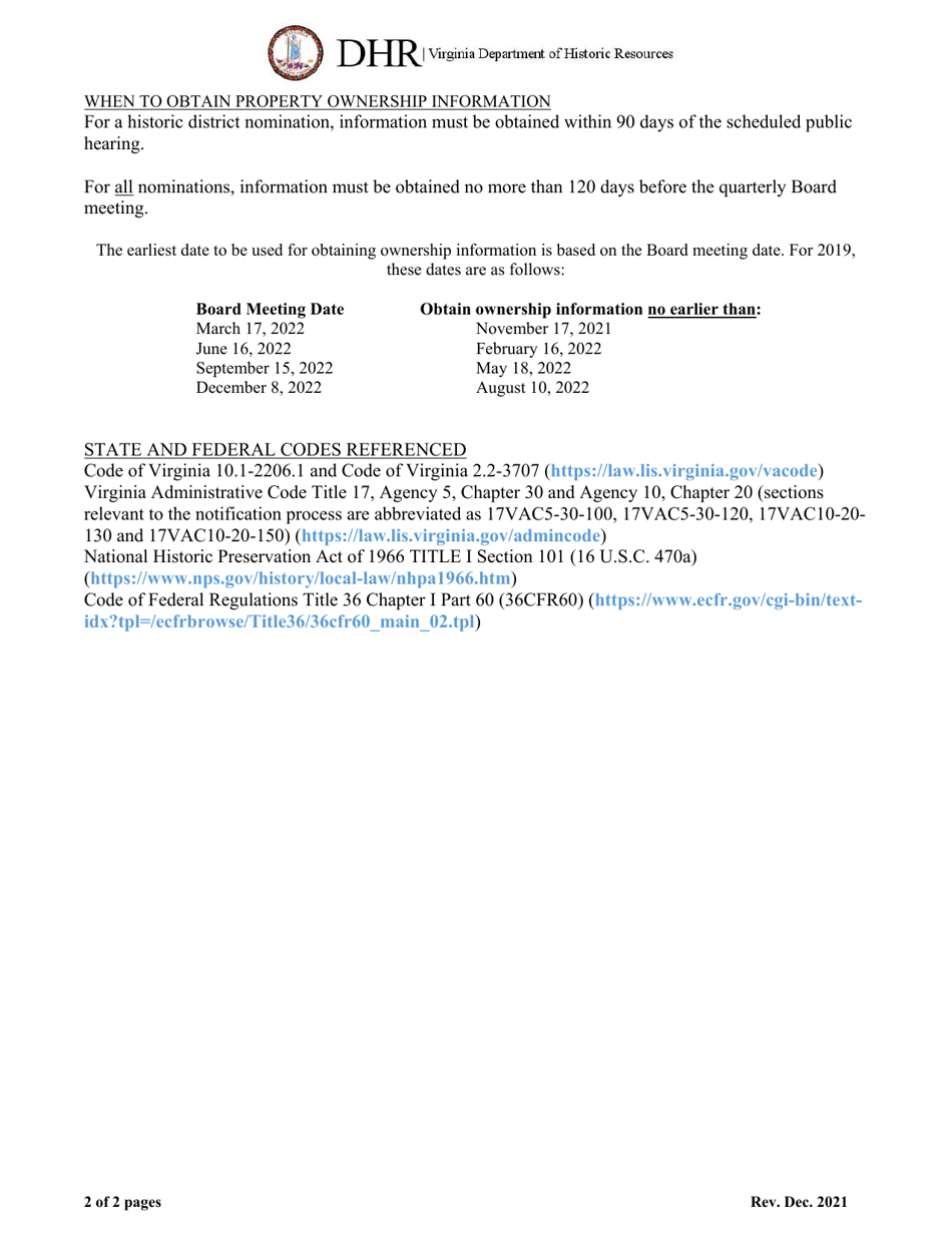 Legal Notification for the State / Federal Register Process - Virginia, Page 2