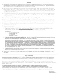 ATF Form 3310.4 Report of Multiple Sale or Other Disposition of Pistols and Revolvers, Page 2