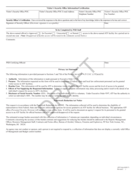 ATF Form 8620.71 Visitor Access Request - Draft, Page 2
