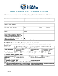 Vessel Inspection Acknowledgement Form - Washington, Page 2
