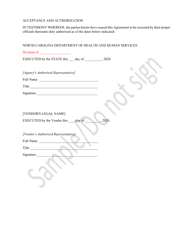Task Order Contract - Sample - North Carolina, Page 5