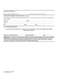 Profit Foreign Registration Statement - Washington, Page 6