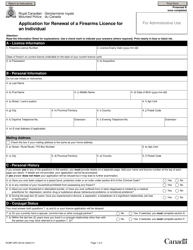 Form RCMP GRC5614 Application for Renewal of a Firearms Licence for an Individual - Canada, Page 4