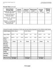 Form CS-274W Request for Enrollment of Child With Provider - New York City, Page 3
