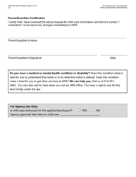 Form CS-274W Request for Enrollment of Child With Provider - New York City, Page 5