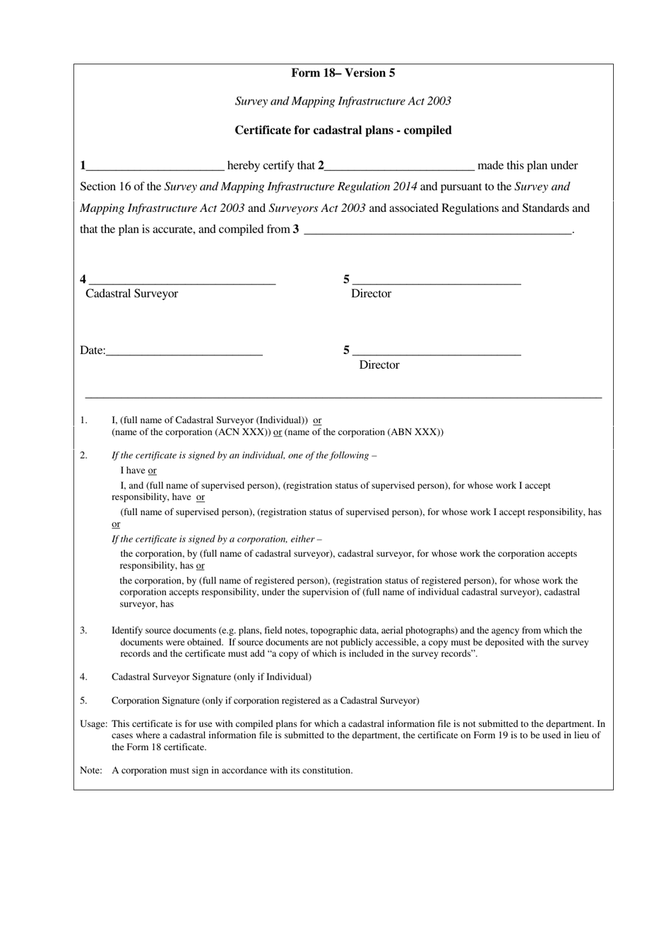 Form 18 - Fill Out, Sign Online and Download Printable PDF, Queensland