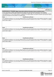 Form ATF-013(APP) Employer Resource Assessment - Apprentice/S - Queensland, Australia, Page 4