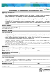 Form ATF-013(APP) Employer Resource Assessment - Apprentice/S - Queensland, Australia, Page 5