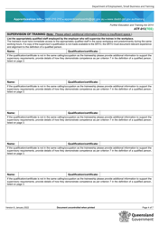 Form ATF-013(TEE) Employer Resource Assessment - Trainee/S - Queensland, Australia, Page 4