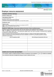 Form ATF-013(COMMS) Employer Resource Assessment - Community Care (Specified) - Queensland, Australia, Page 2