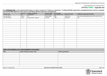 Form ATF-013(COMMS) Employer Resource Assessment - Community Care (Specified) - Queensland, Australia, Page 7