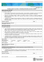 Form ATF-013(PLUMB) Employer Resource Assessment - Plumbing Apprentices (Cpc32413, Cpc32420) - Queensland, Australia, Page 4