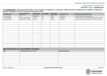 Form ATF-013(PLUMB) Employer Resource Assessment - Plumbing Apprentices (Cpc32413, Cpc32420) - Queensland, Australia, Page 5
