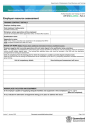 Form ATF-013(GLAZING) Employer Resource Assessment - Automotive Glazing Technology (Specified) - Queensland, Australia, Page 2