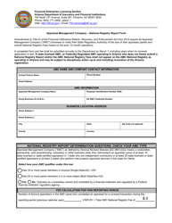 Appraisal Management Company - National Registry Report Form - Arizona