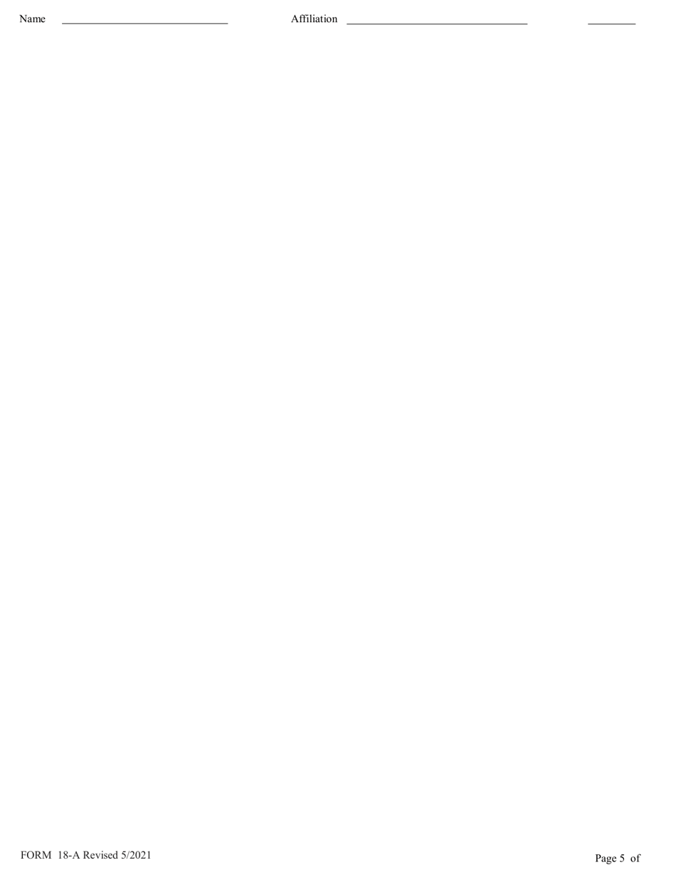 Form 18-A Scientific Collecting License Application - Arizona, Page 5