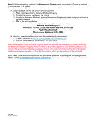 Form 600 Provider Self-audit Notification of Intent - Alabama, Page 2