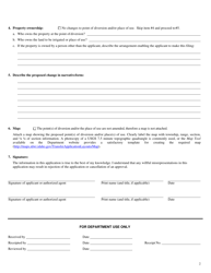 Form 211 Application for Amendment of a Permit - Idaho, Page 2