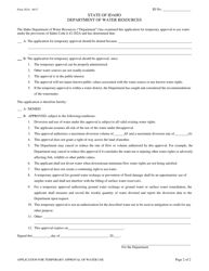 Form 202A Application for Temporary Approval of Water Use - Idaho, Page 2