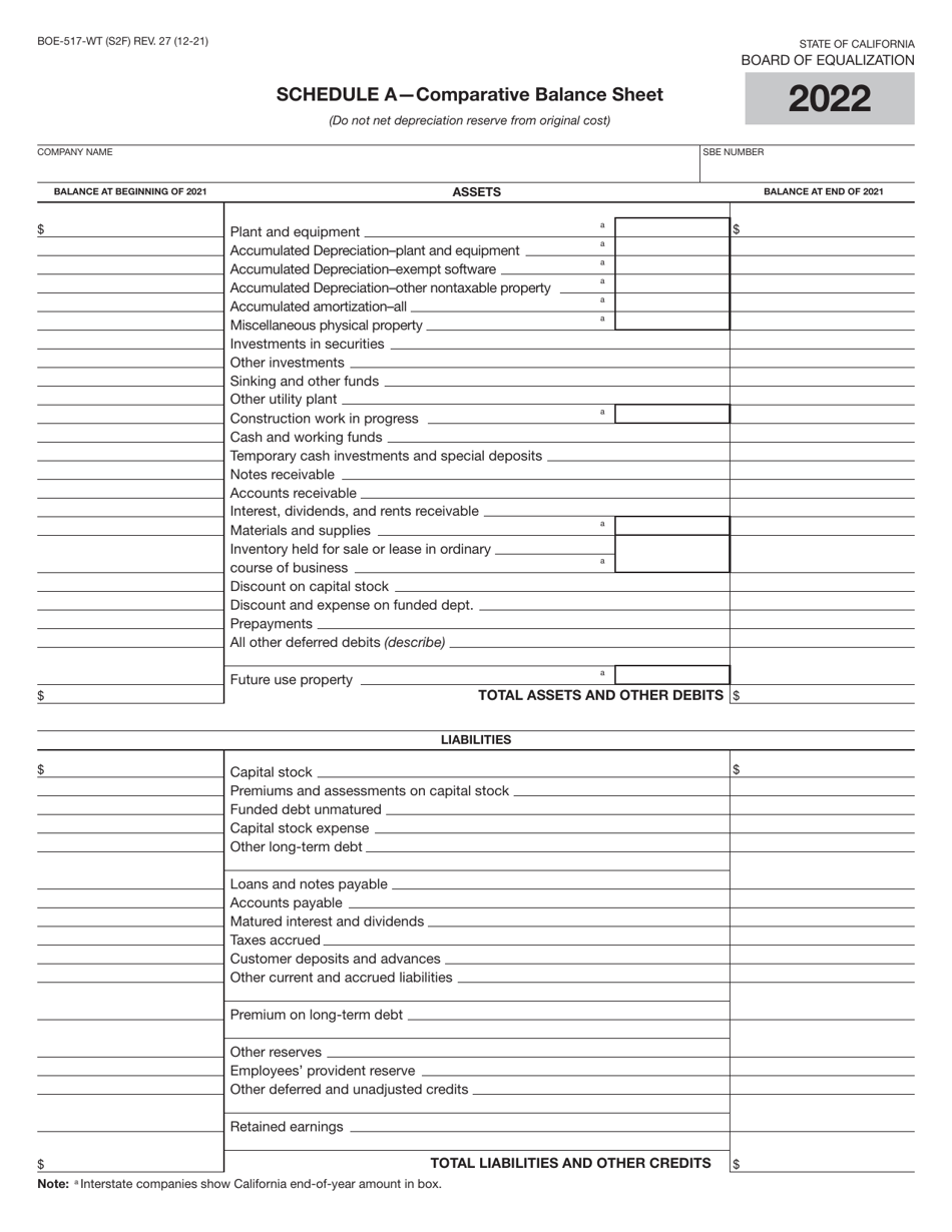 Form BOE-517-WT Property Statement - Wireless Telephone and Radio Common Carriers - California, Page 3