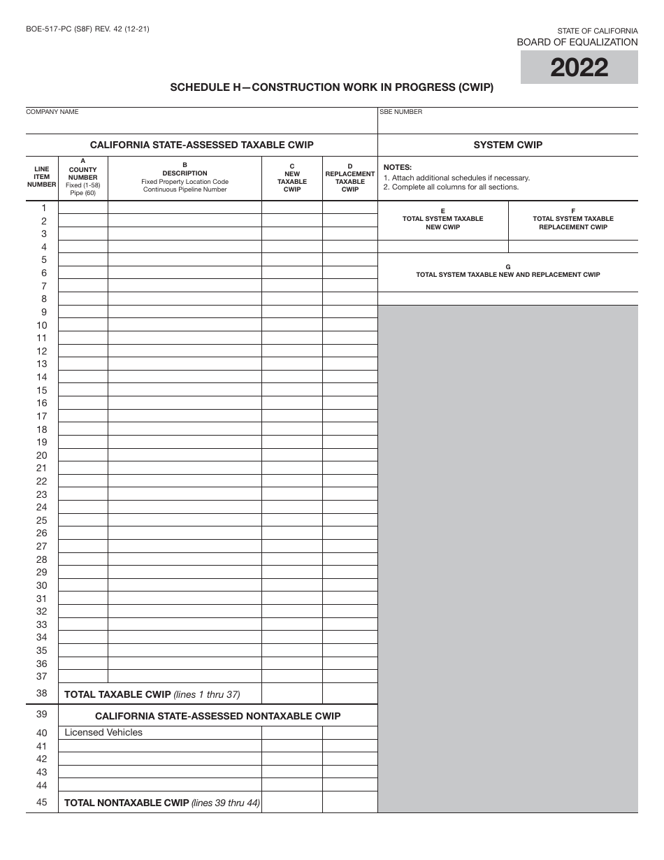 Form BOE-517-PC Property Statement - Intercounty Pipelines - Common Carrier Pipelines - California, Page 15