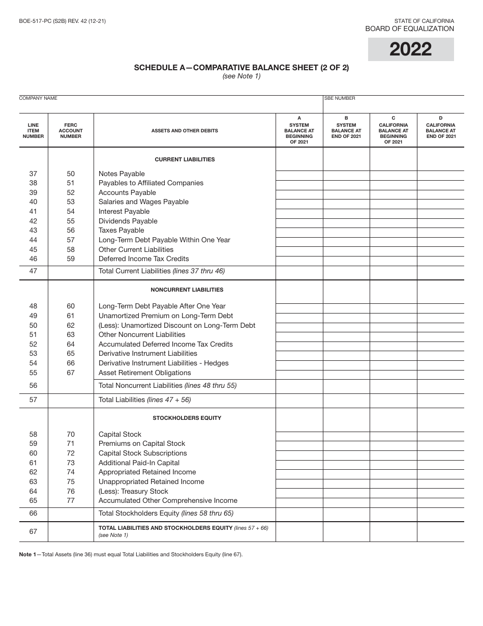 Form BOE-517-PC Property Statement - Intercounty Pipelines - Common Carrier Pipelines - California, Page 4