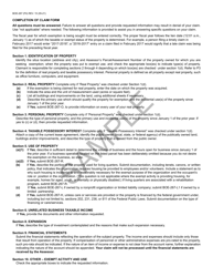 Form BOE-267 Claim for Welfare Exemption (First Filing) - Sample - California, Page 4
