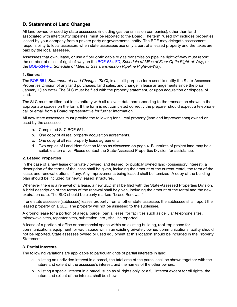 Form 67-WT-LDA Instructions for Reporting State-Assessed Property - Wireless Telephone and Radio Common Carriers - California, Page 6