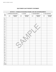 Form BOE-571-C Power Plant Property Statement - Sample - California, Page 6