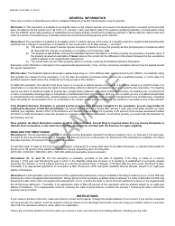Form BOE-261-G Claim for Disabled Veterans&#039; Property Tax Exemption - Sample - California, Page 3