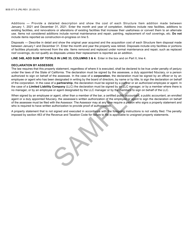 Form BOE-571-S Business Property Statement - Short Form - Sample - California, Page 6