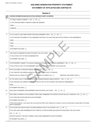 Form BOE-571-W Wind Generation Property Statement - Sample - California, Page 2