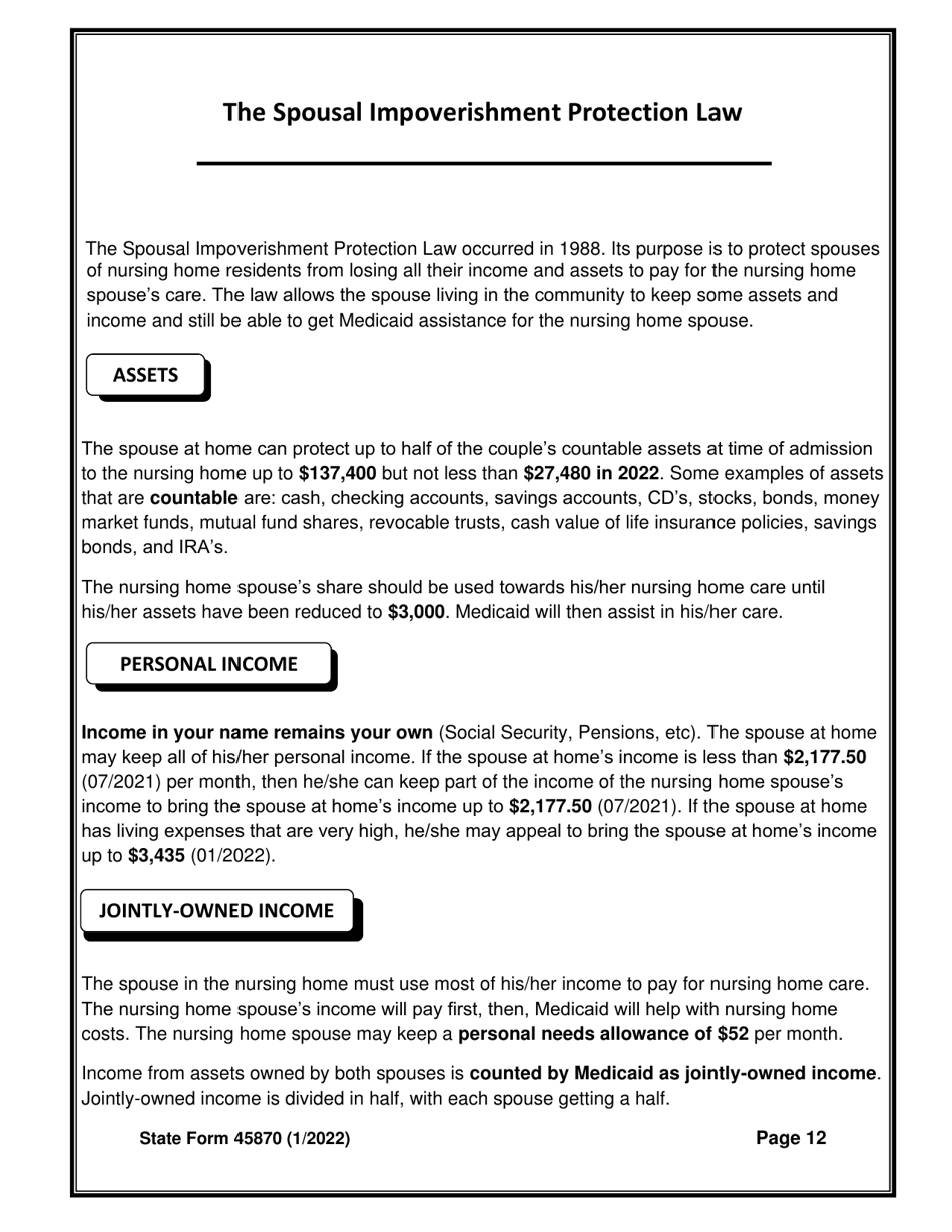 State Form 45870 Self-assessment Guide for Long Term Care Insurance - Indiana, Page 14