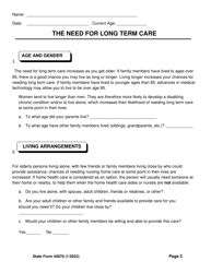 State Form 45870 Self-assessment Guide for Long Term Care Insurance - Indiana, Page 4