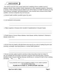 State Form 45870 Self-assessment Guide for Long Term Care Insurance - Indiana, Page 5